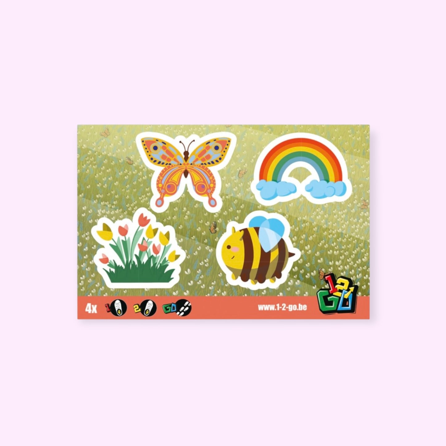 Schoenstickers bloemetjes & bijtjes