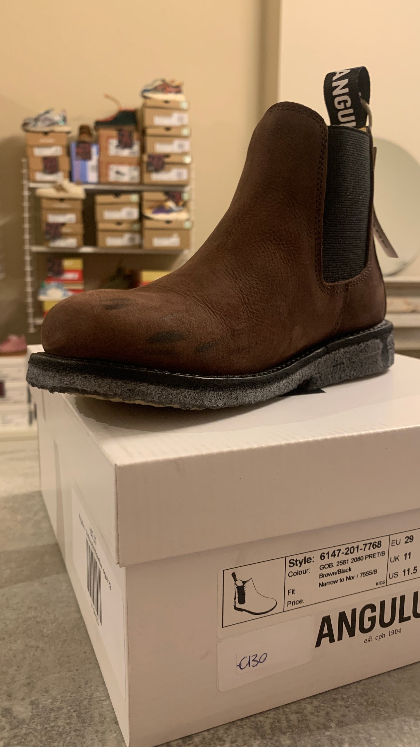 Angulus - chelsea boot licht logo (schade)