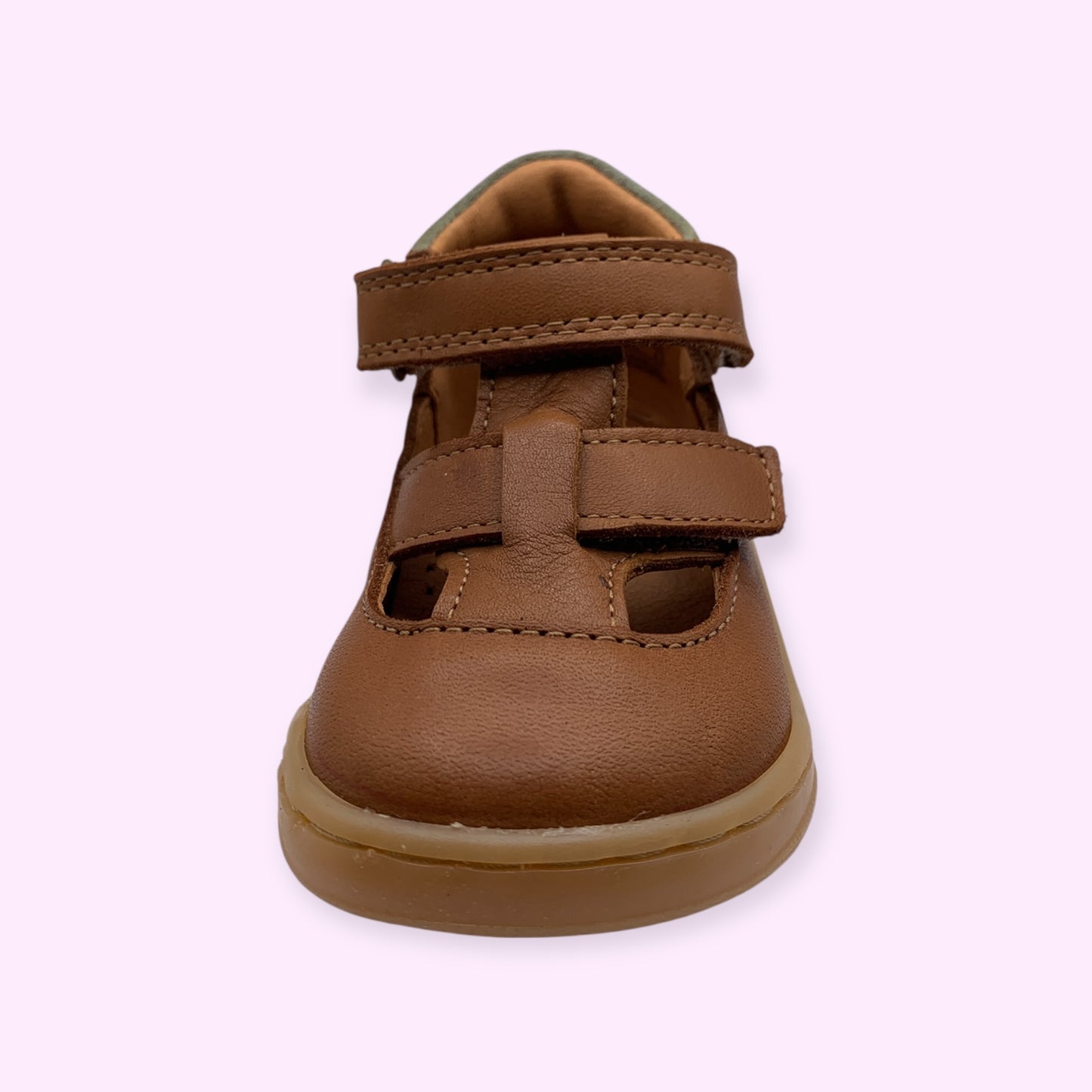 WHEAT - halfopen sandaal camel