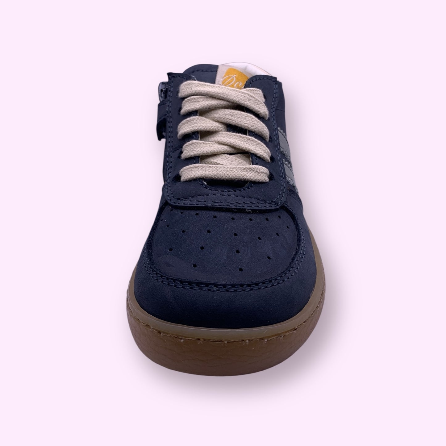 Ocra - sneaker donkerblauw strepen hoog