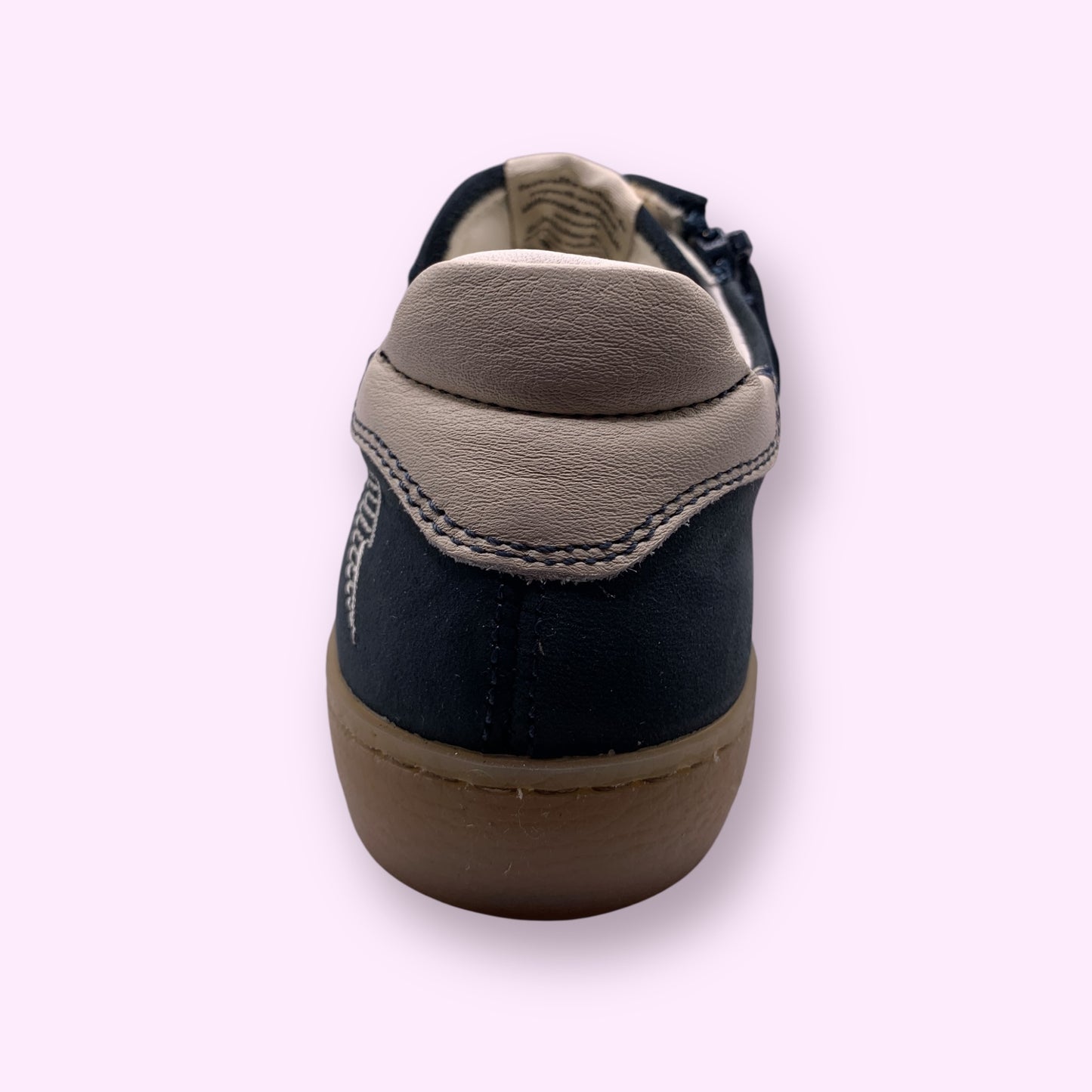 Ocra - sneaker donkerblauw strepen laag