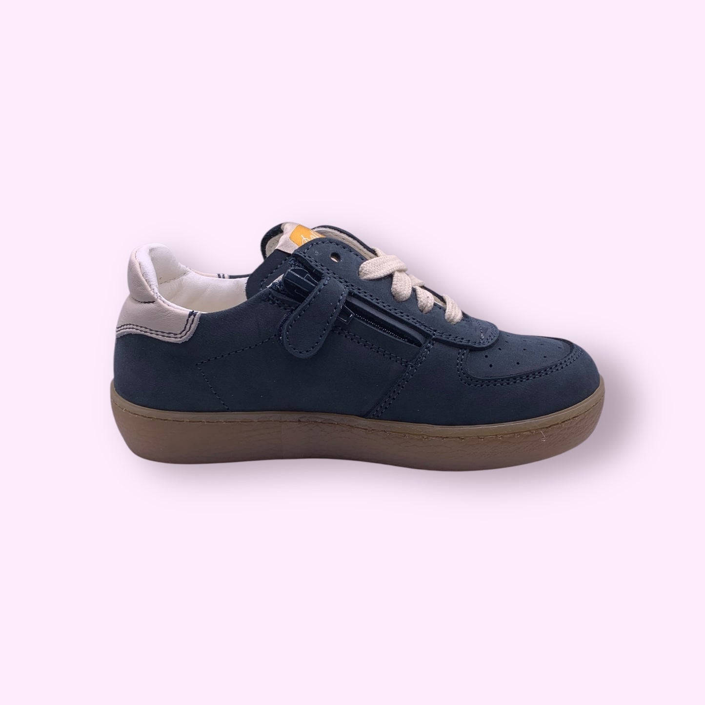 Ocra - sneaker donkerblauw strepen laag