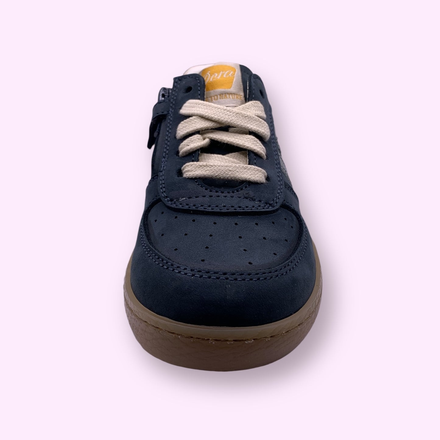 Ocra - sneaker donkerblauw strepen laag