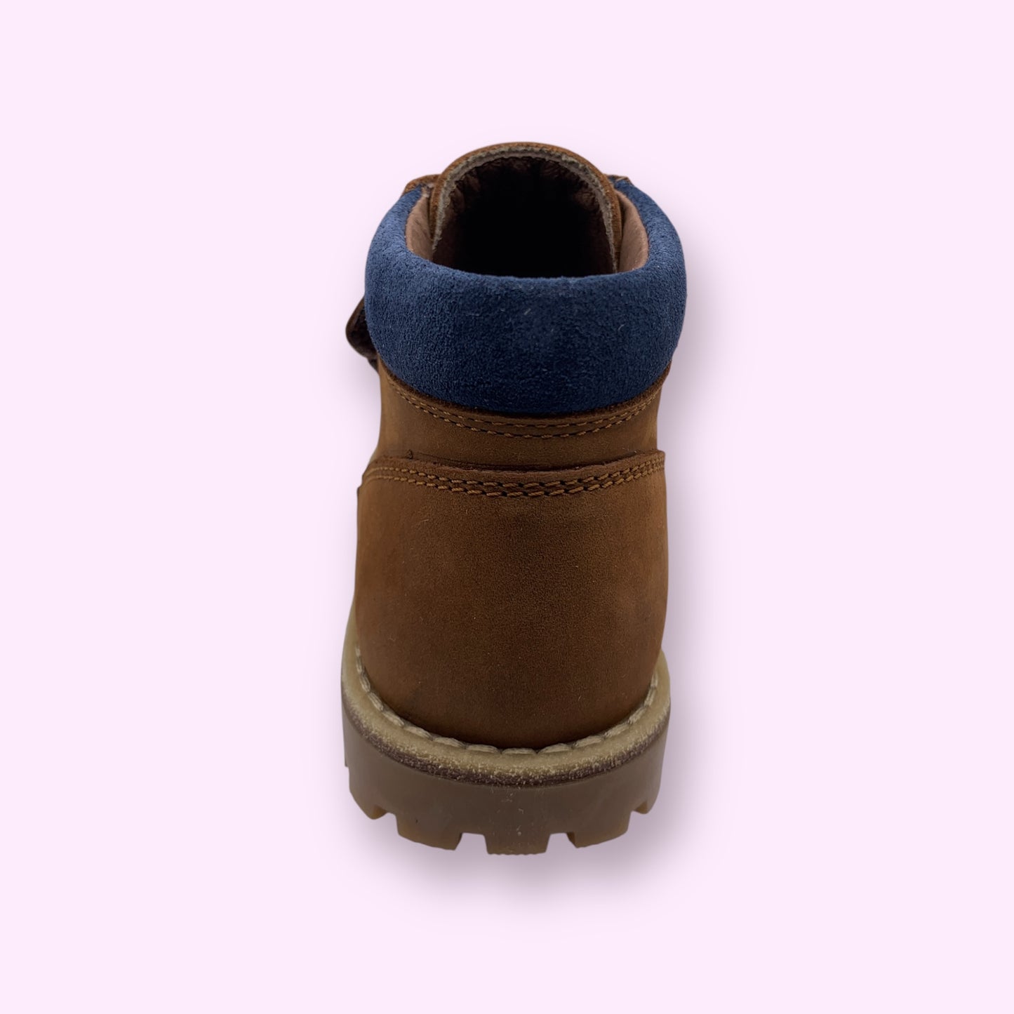 Poldino - bottine camel velcro