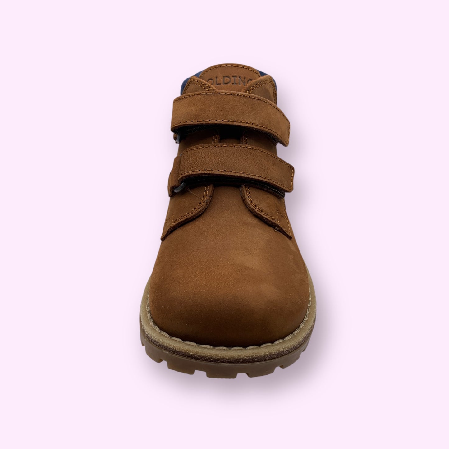 Poldino - bottine camel velcro