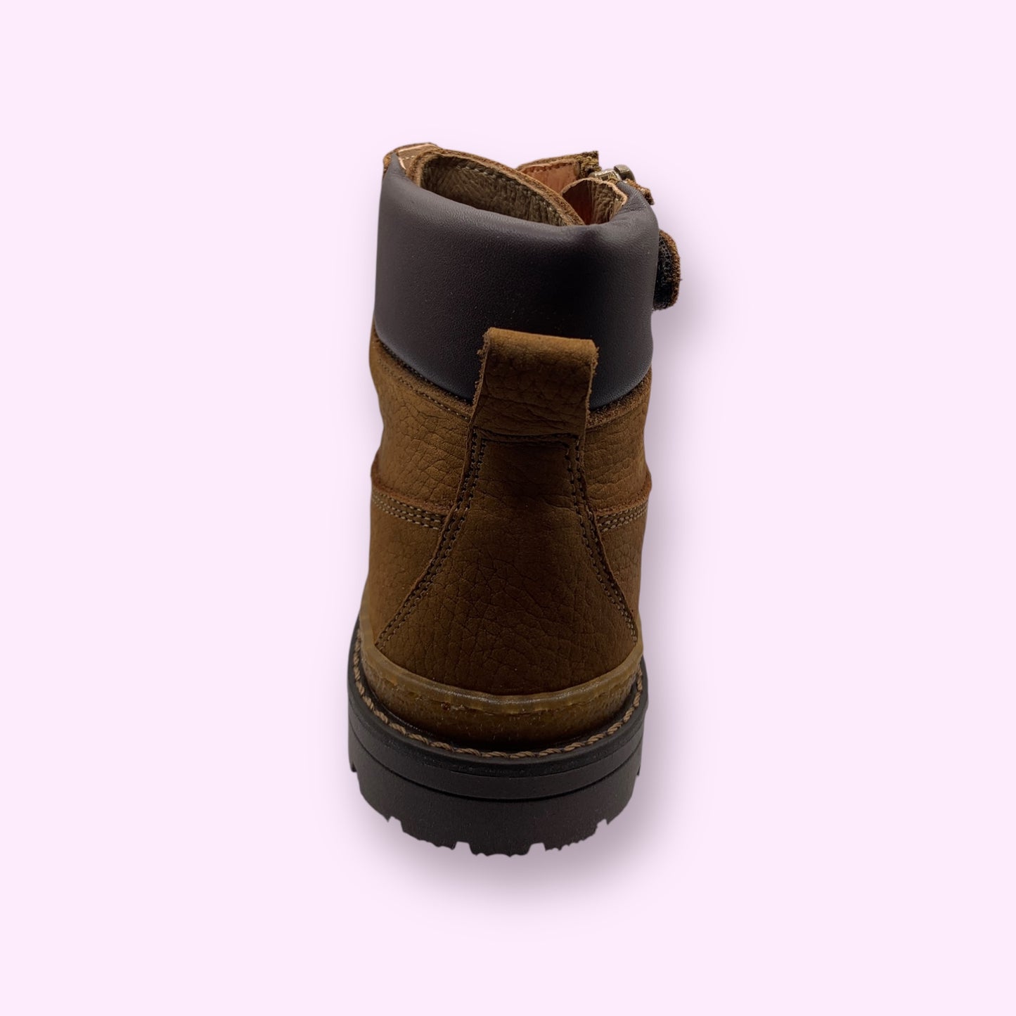 Poldino - bottine camel rits