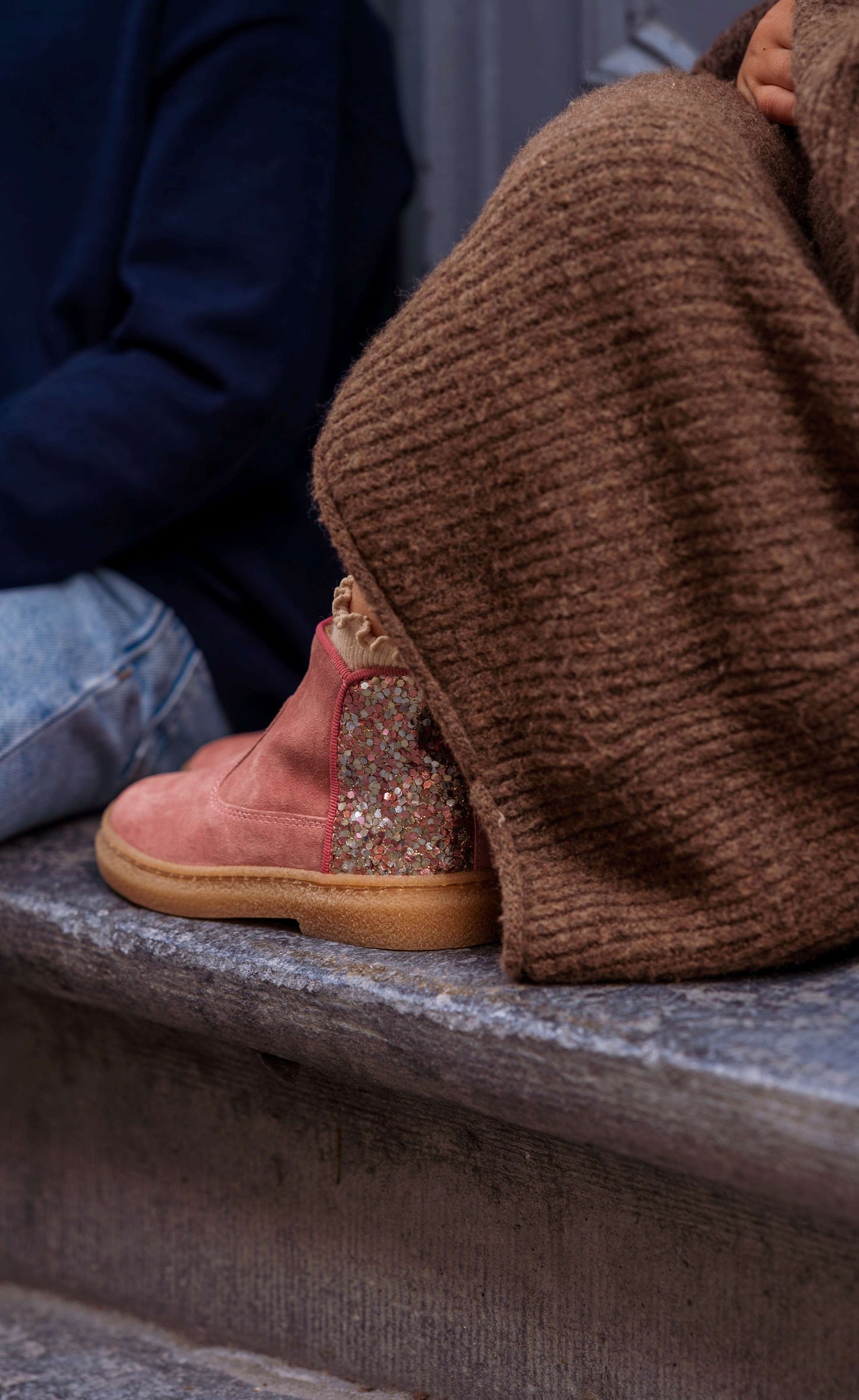 Pom d’Api - laars roos glitter