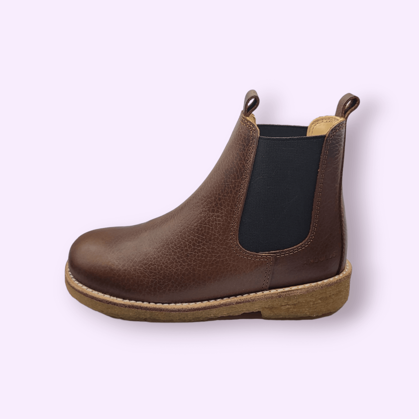Angulus - chelsea boot camel