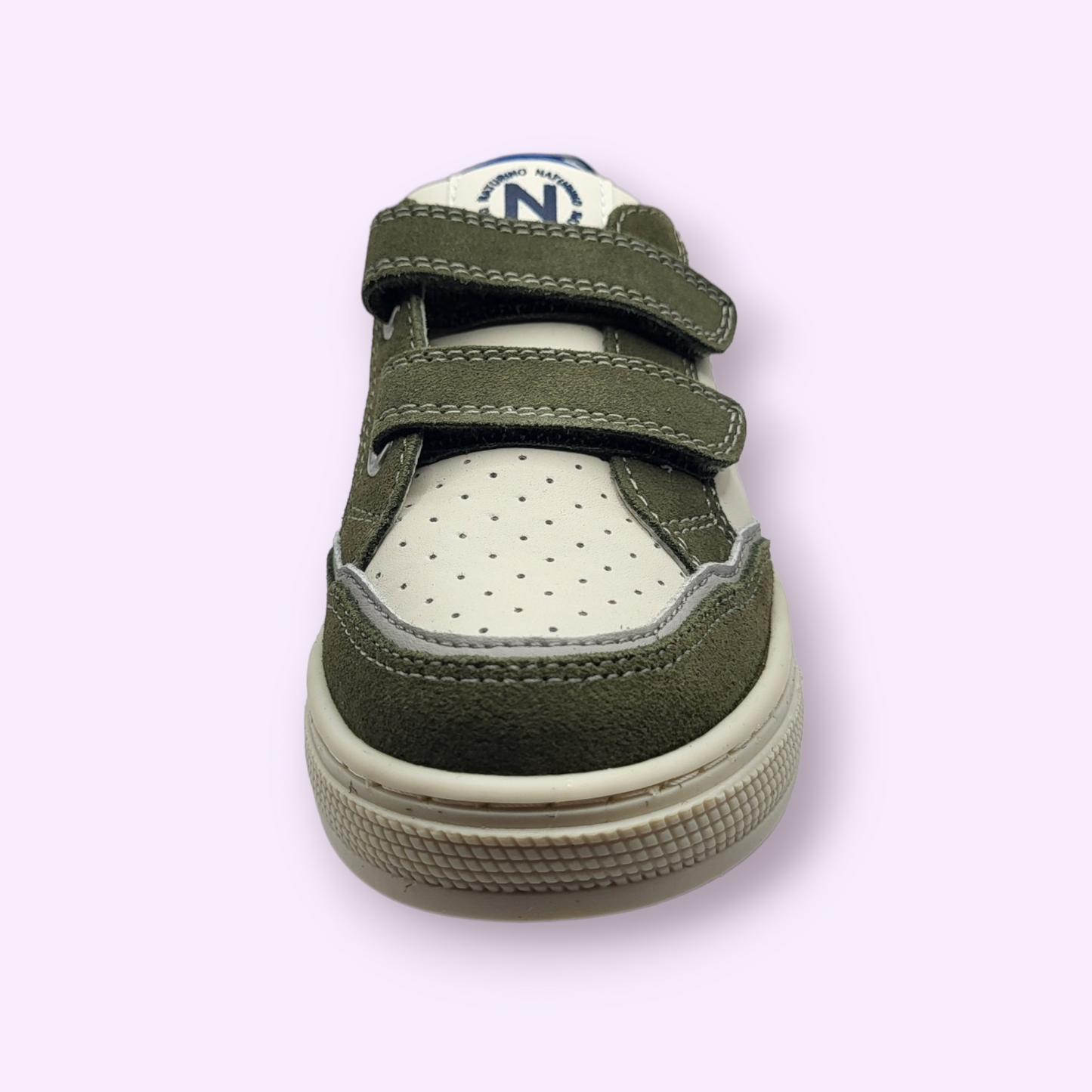 Naturino - sneaker velcro wit/grijs