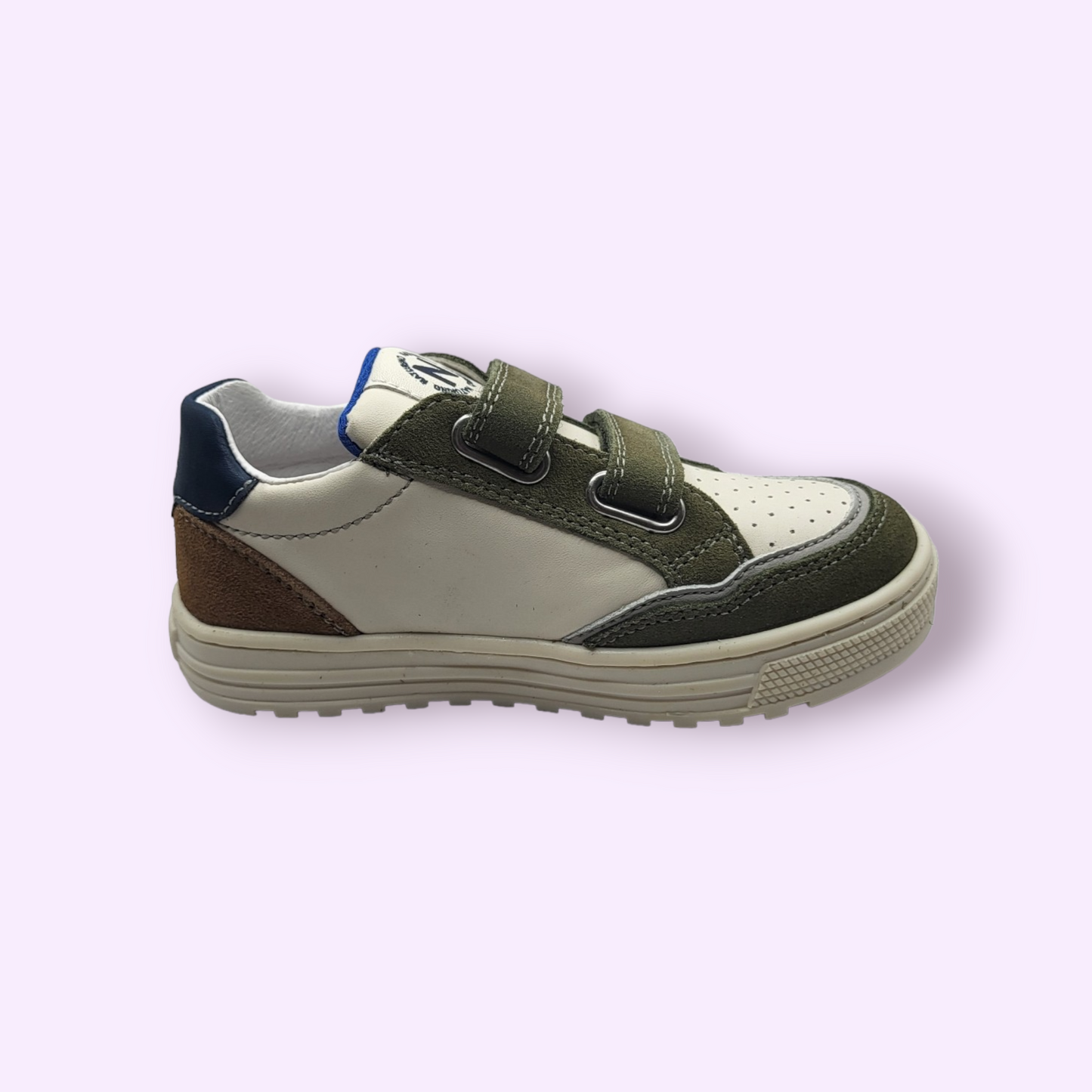 Naturino - sneaker velcro wit/grijs