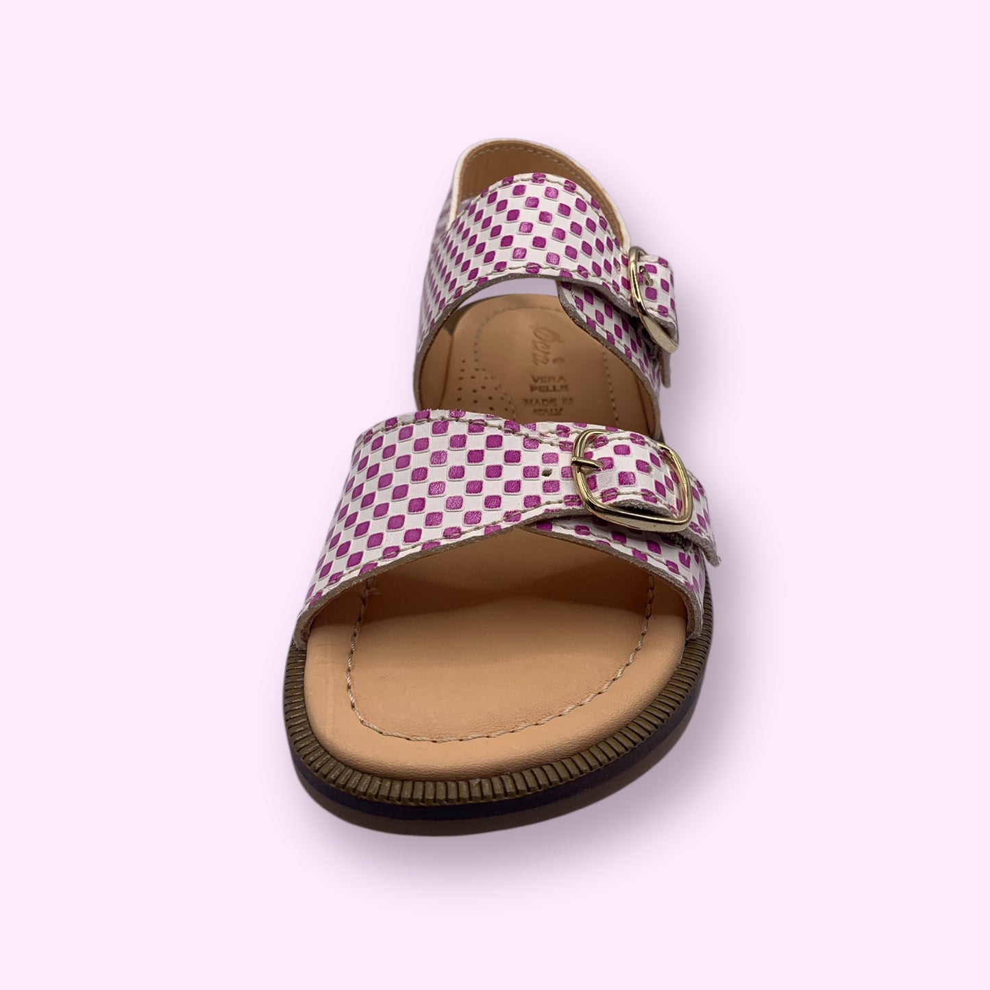 Ocra - sandaal roos vakje