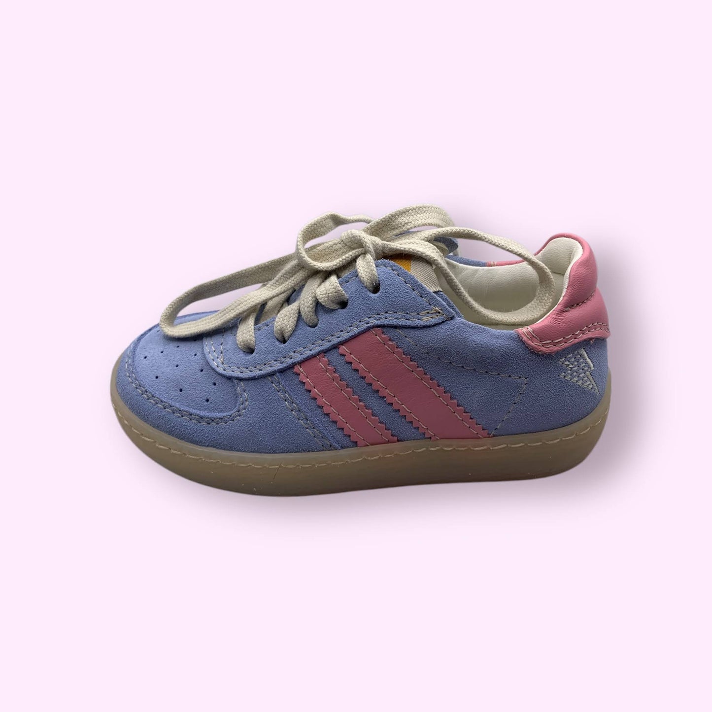 Ocra - sneaker strepen blauw/roos