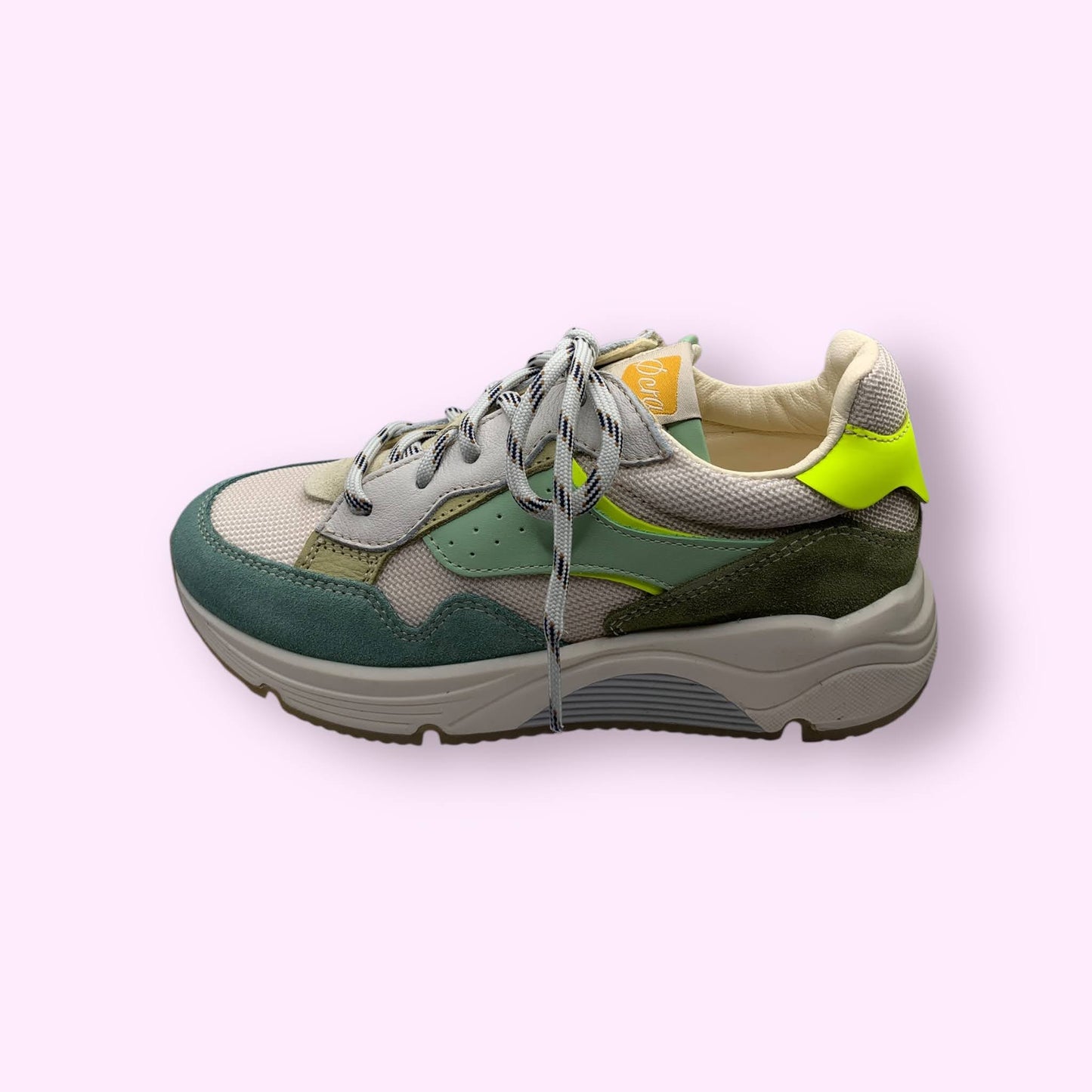Ocra - sneaker groen geel