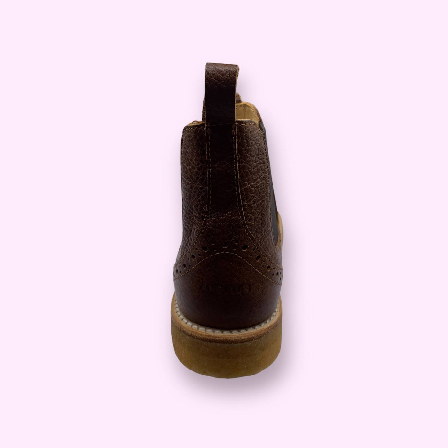 Angulus - chelsea boot camel met detail