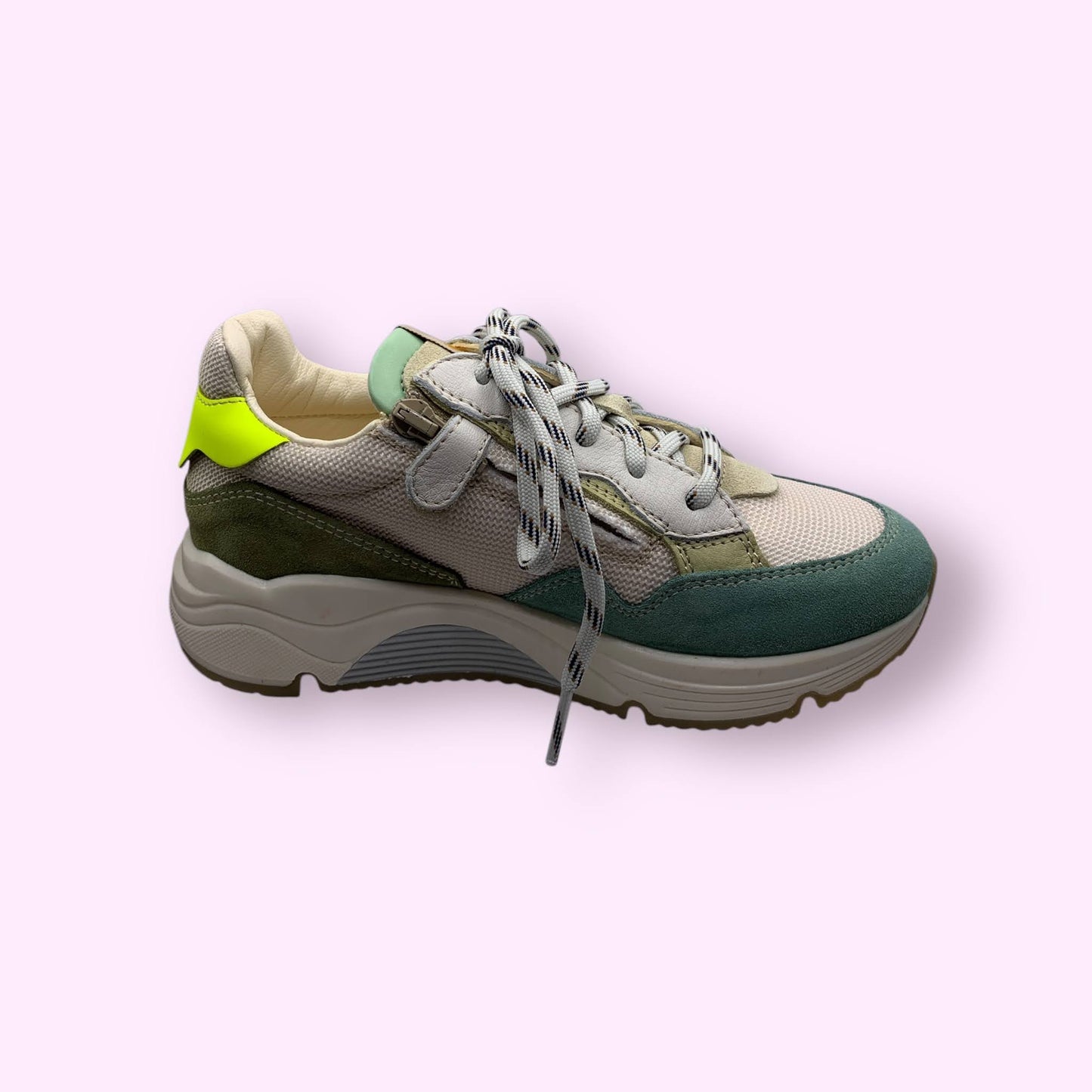 Ocra - sneaker groen geel