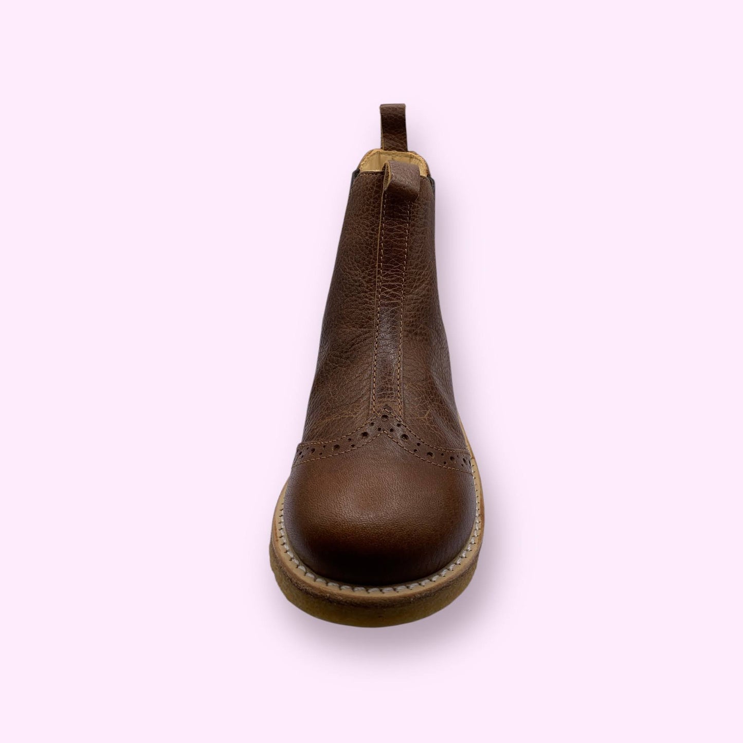 Angulus - chelsea boot camel met detail