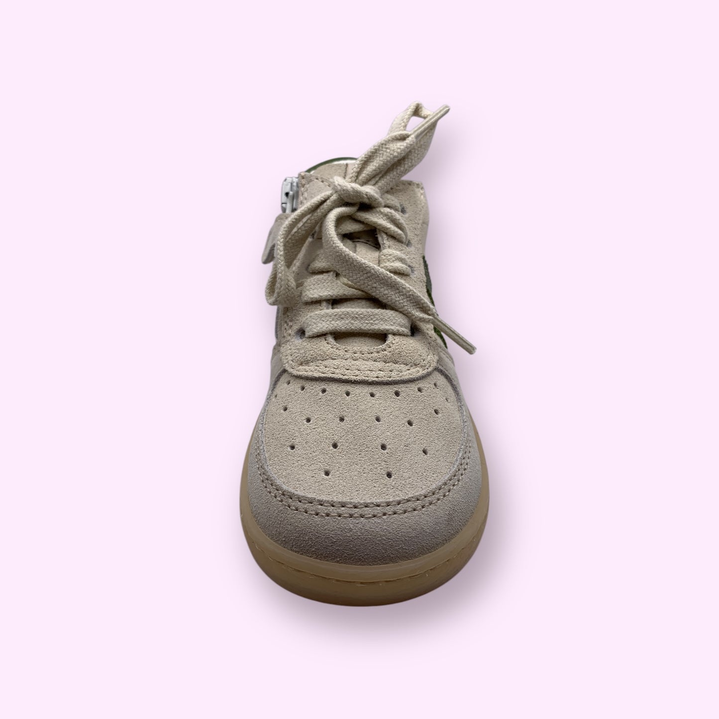 Ocra - sneaker beige strepen groen