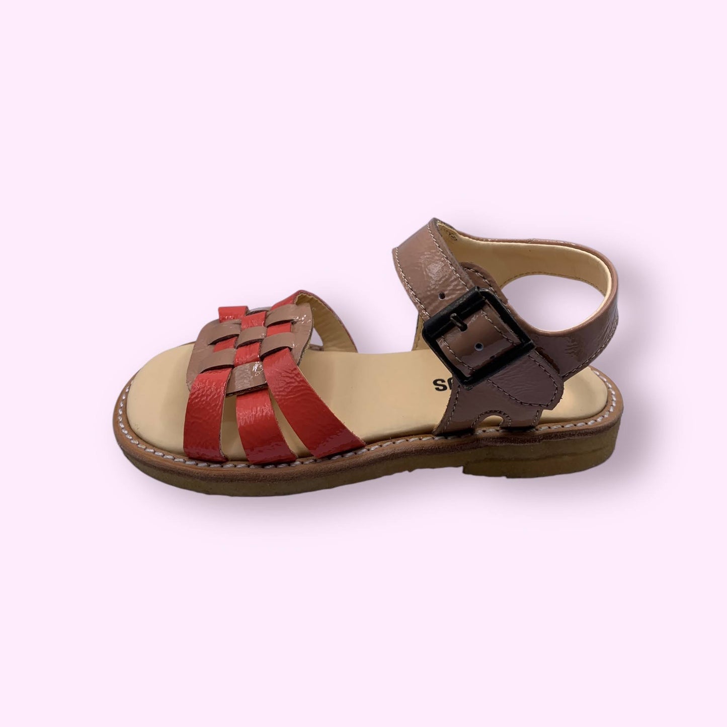 Angulus - sandaal koraal beige