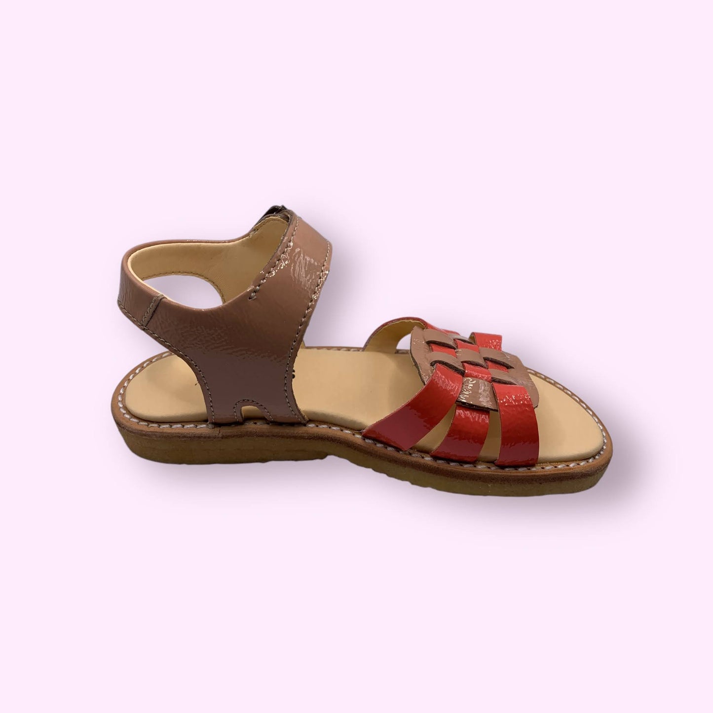 Angulus - sandaal koraal beige