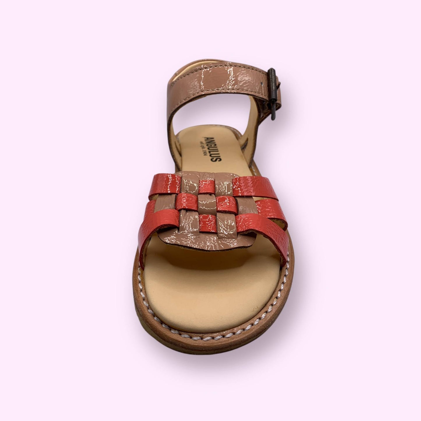 Angulus - sandaal koraal beige