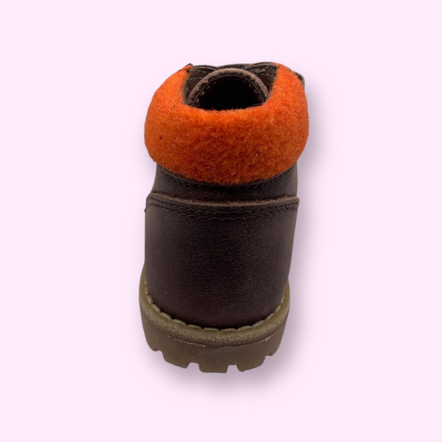 Poldino - botje velcro met oranje detail