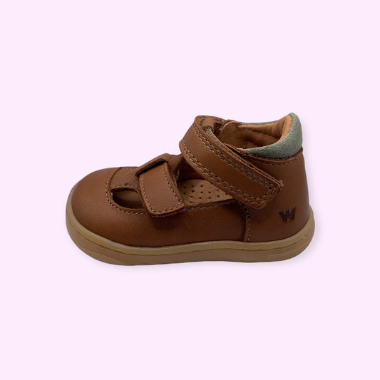 WHEAT - halfopen sandaal camel