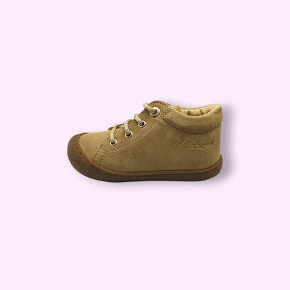 Naturino - cocoon beige suède glitterveters