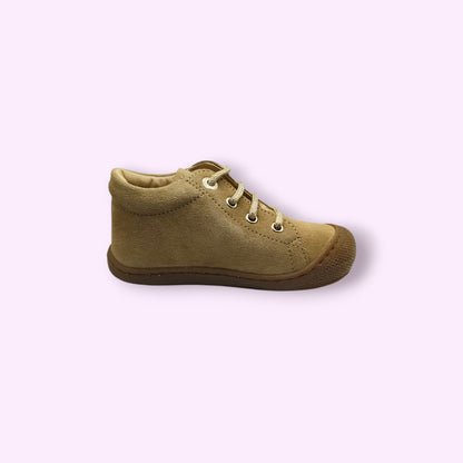 Naturino - cocoon beige suède glitterveters