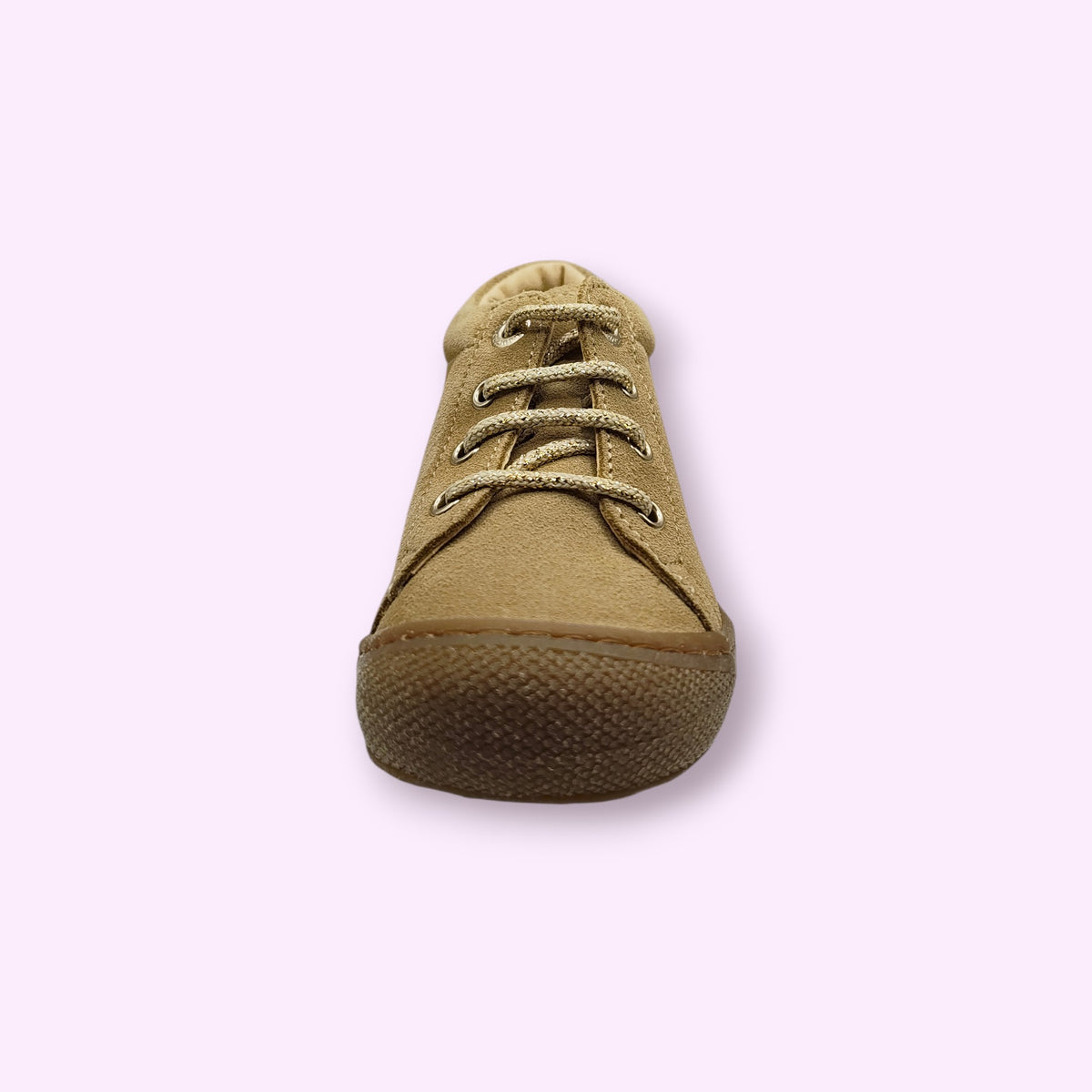 Naturino - cocoon beige suède glitterveters