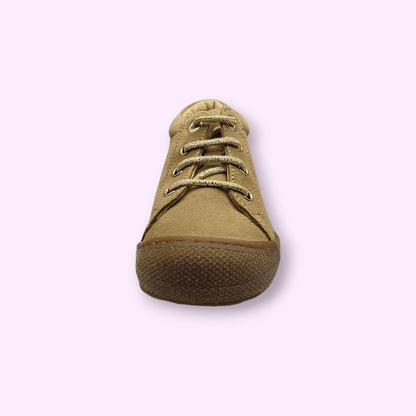 Naturino - cocoon beige suède glitterveters
