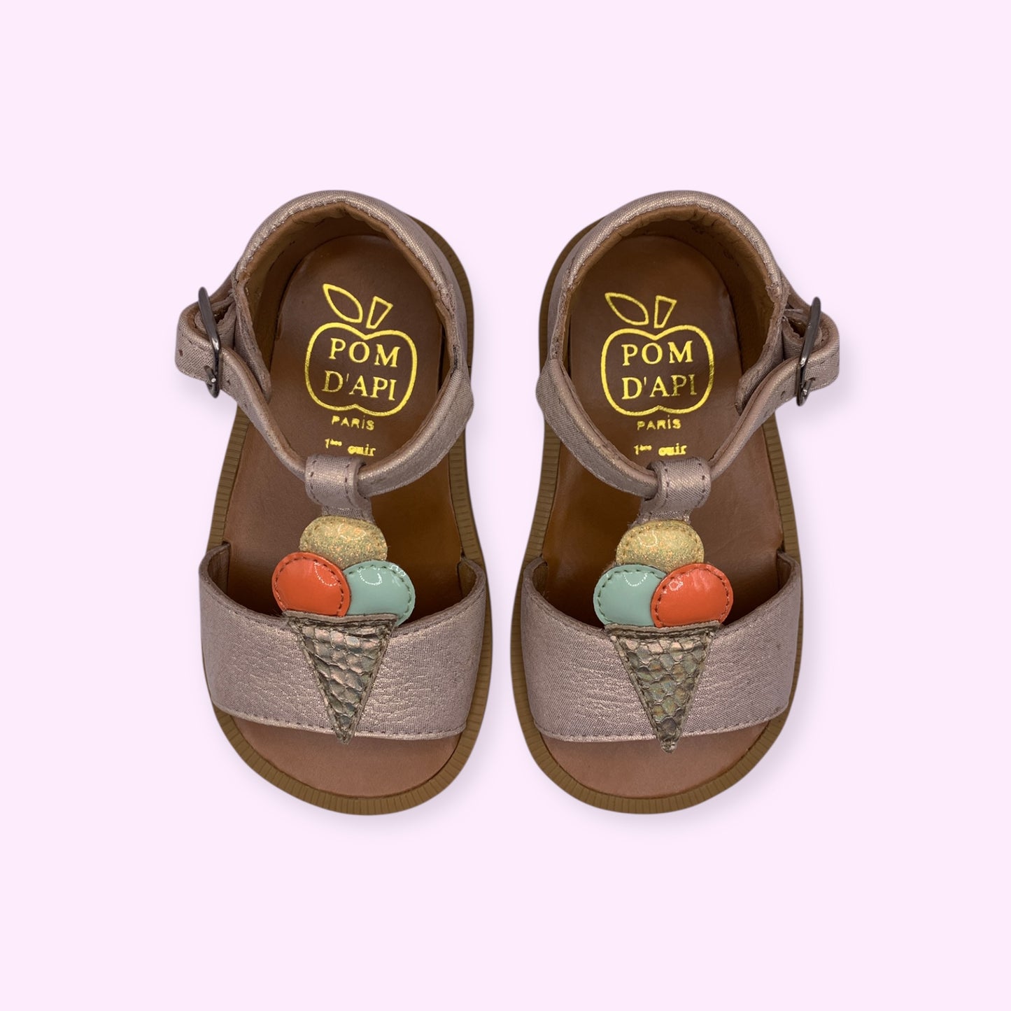 Pom d’Api - sandaal ijsje beige