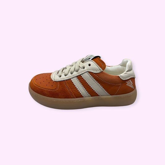 Ocra - sneaker oranje met rits