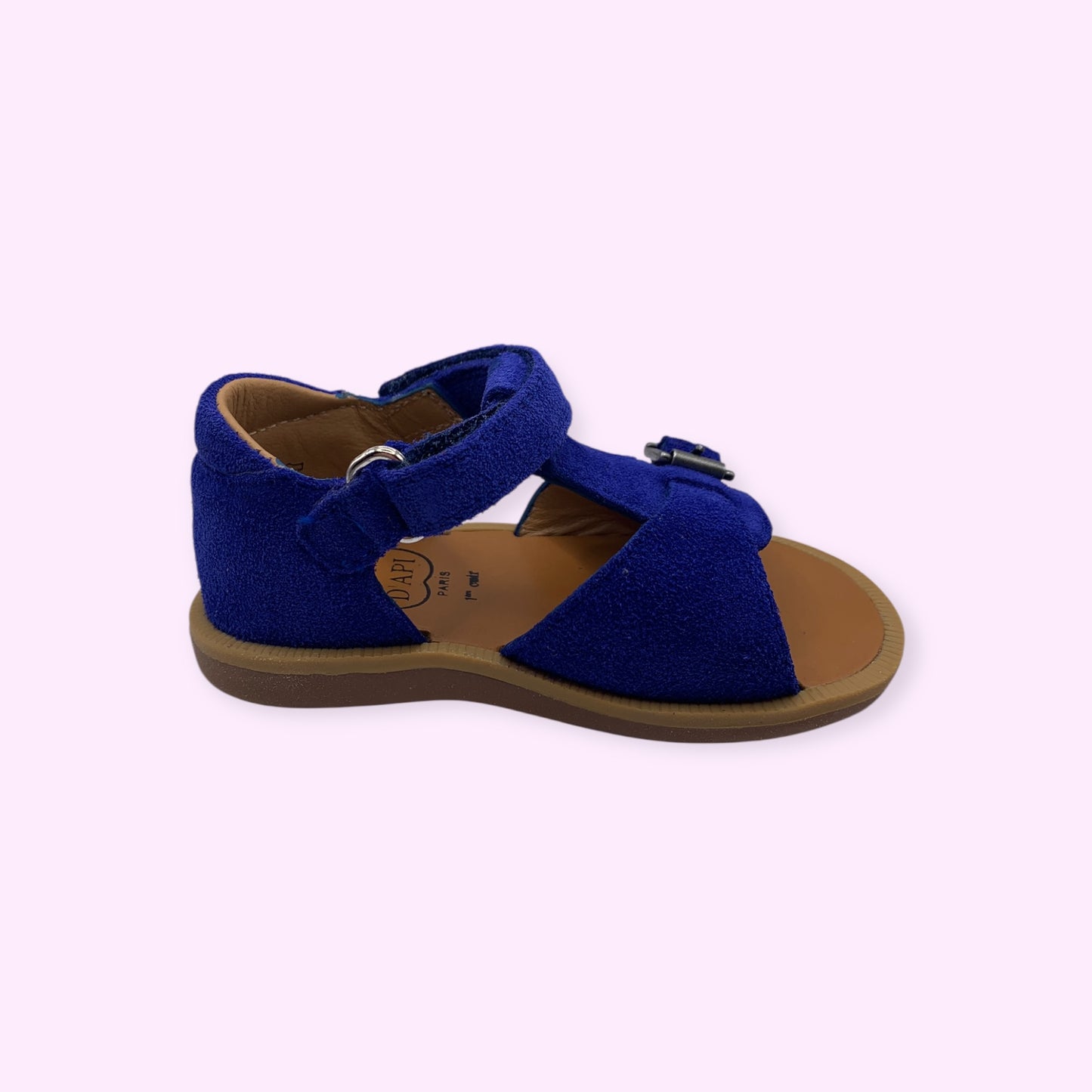 Pom d’Api - sandaal blauw velcro