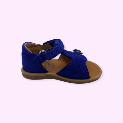 Pom d’Api - sandaal blauw velcro