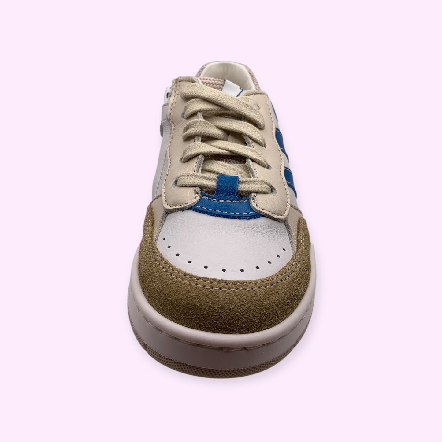Ocra - sneaker blauwe strepen