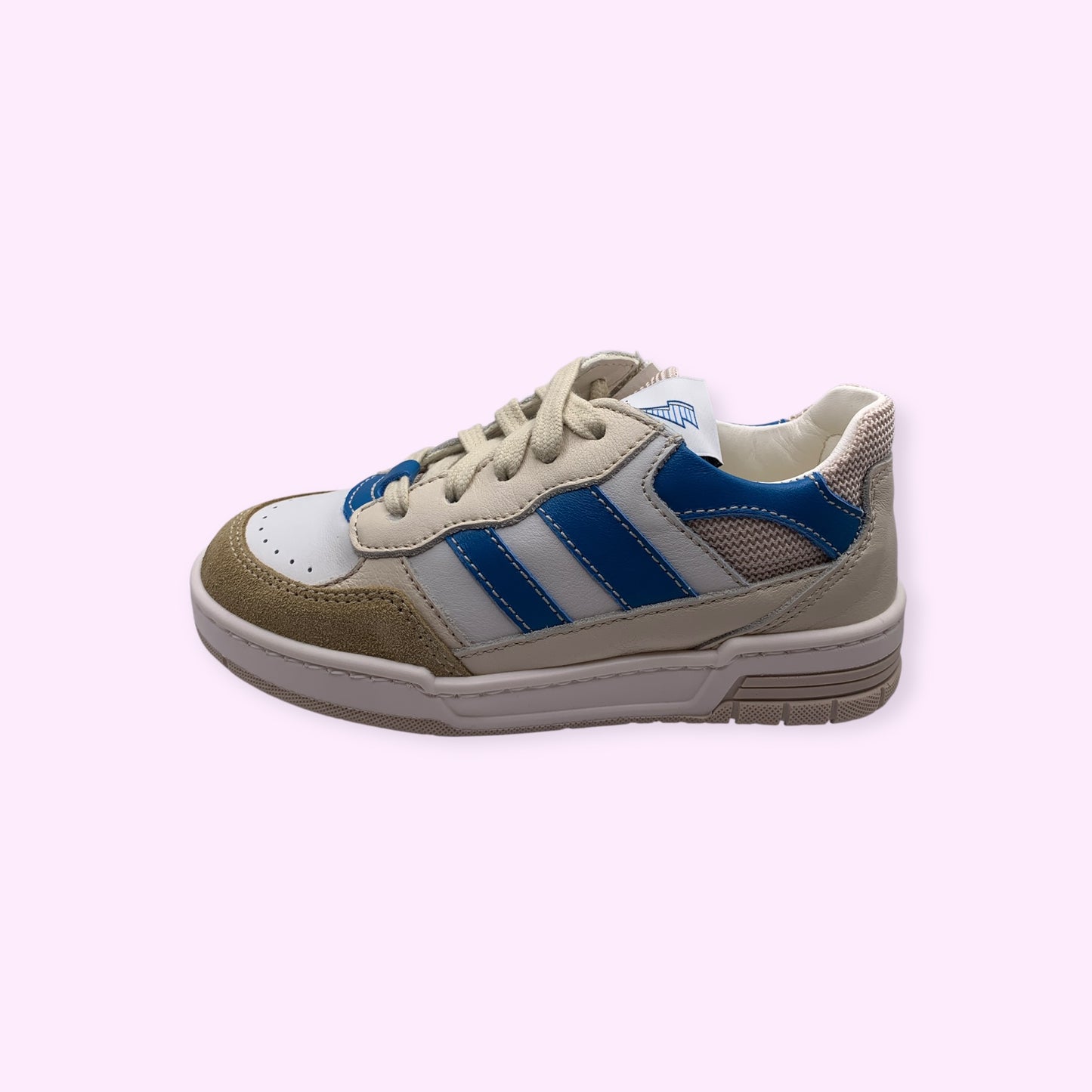 Ocra - sneaker blauwe strepen