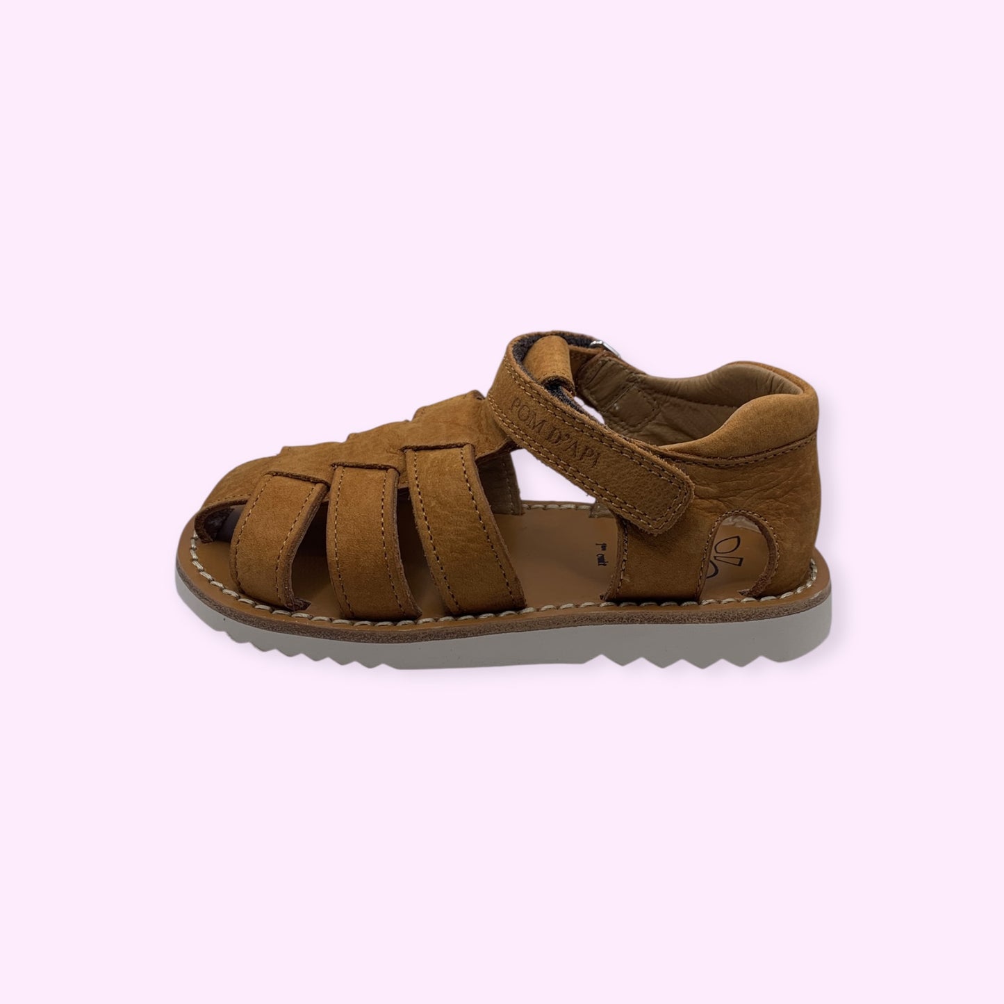 Pom d’Api - sandaal camel velcro