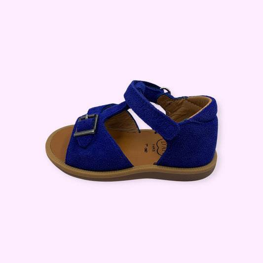 Pom d’Api - sandaal blauw velcro