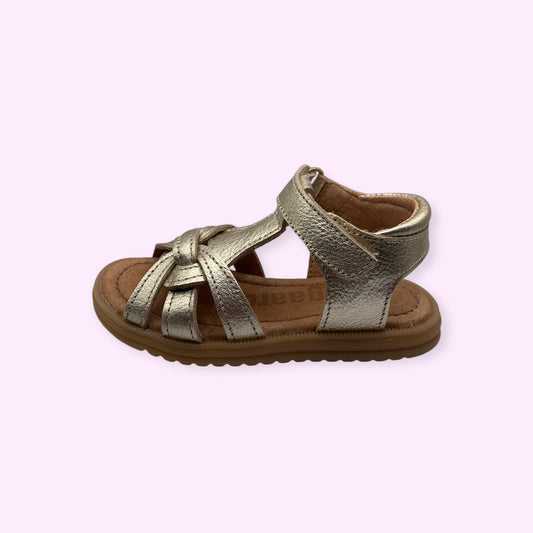 Bisgaard - sandaal goud velcro