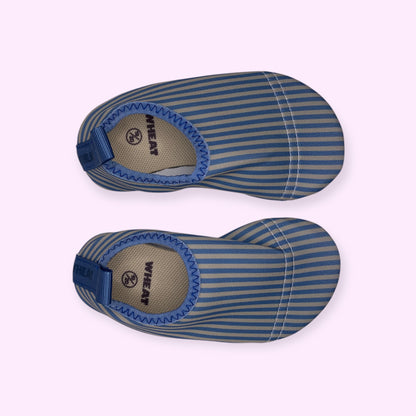 WHEAT - waterschoen lichtblauwe strepen