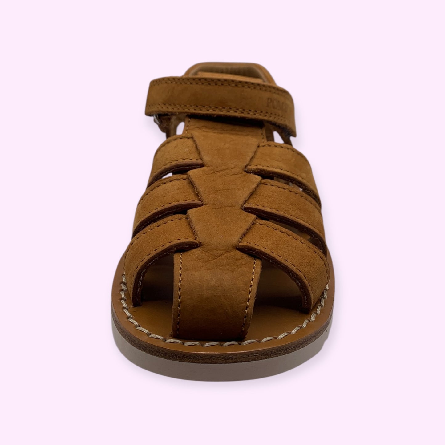 Pom d’Api - sandaal camel velcro