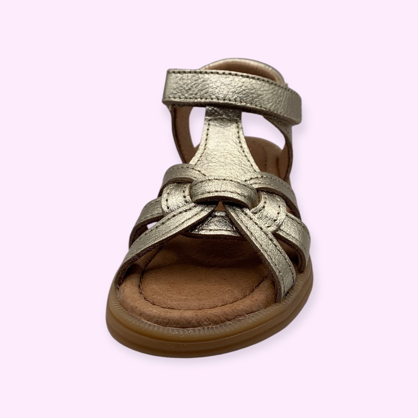 Bisgaard - sandaal goud velcro