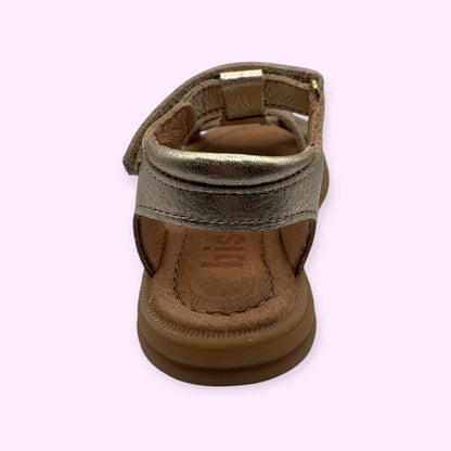 Bisgaard - sandaal goud velcro