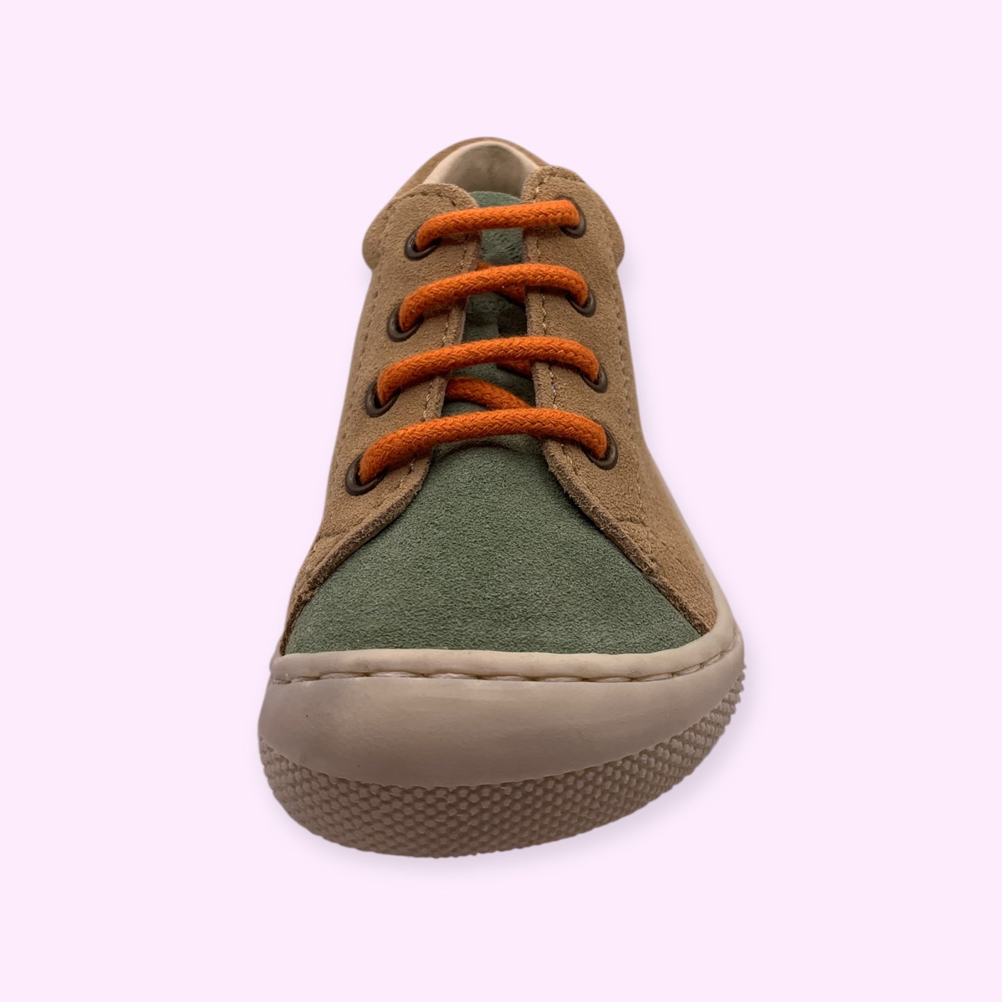 Naturino - cocoon barefoot blauw/groen oranje veters