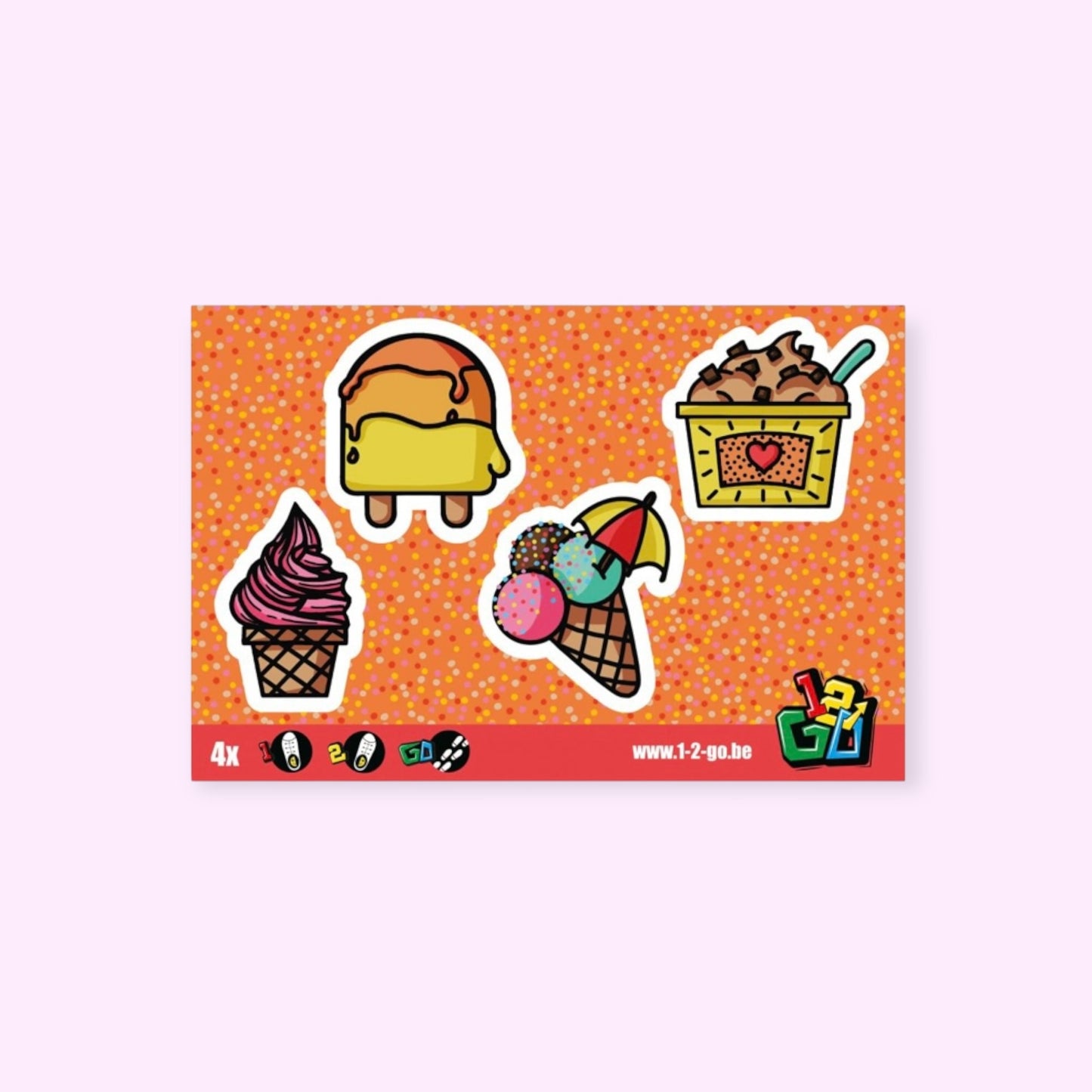 Schoenstickers ijsjes