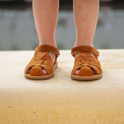 Sandaal Kinderschoen Pom d'Api Camel Velcro