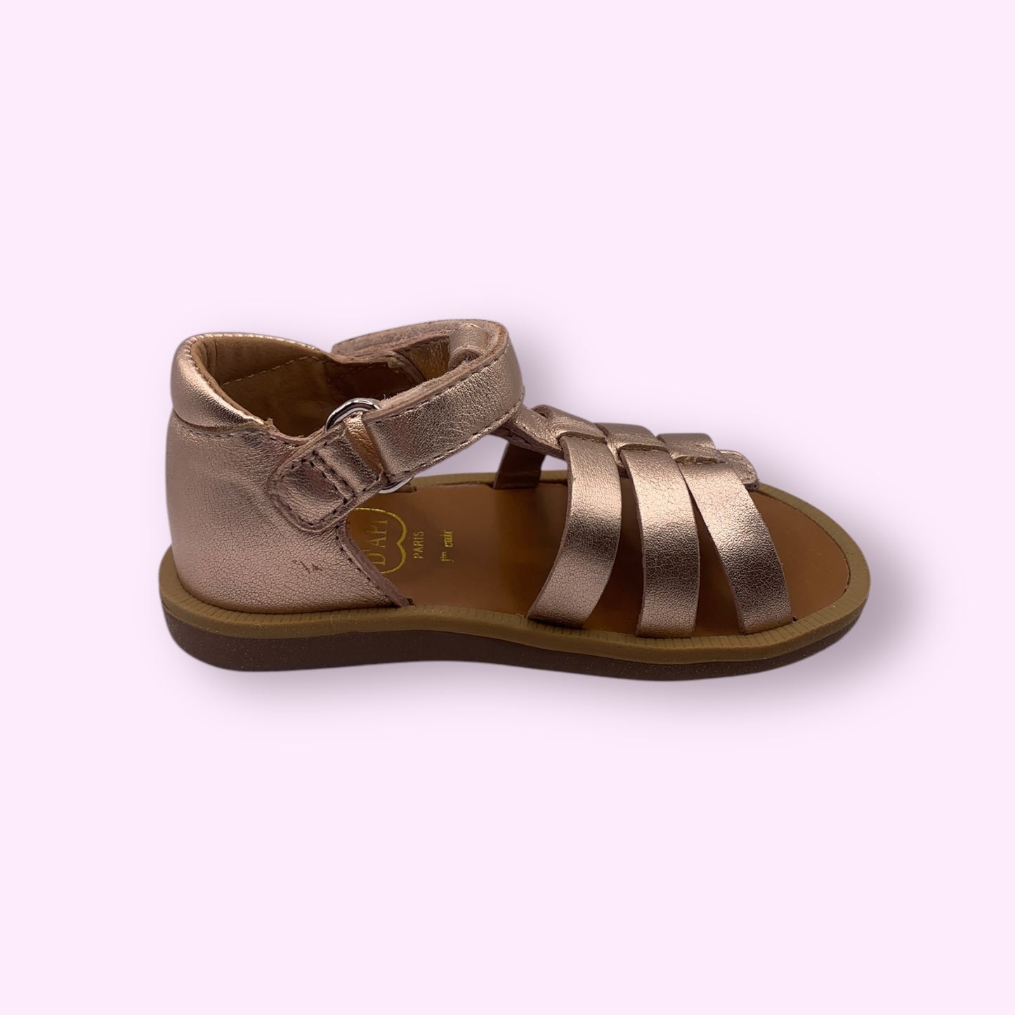Pom d’Api - sandaal goud velcro