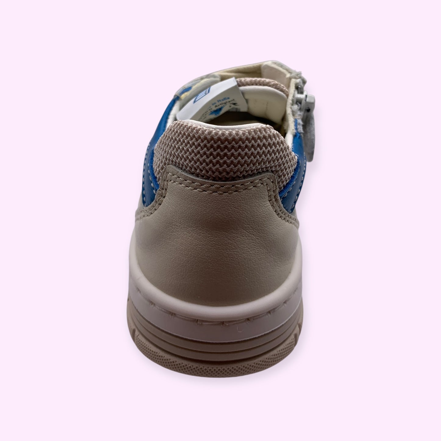 Ocra - sneaker blauwe strepen