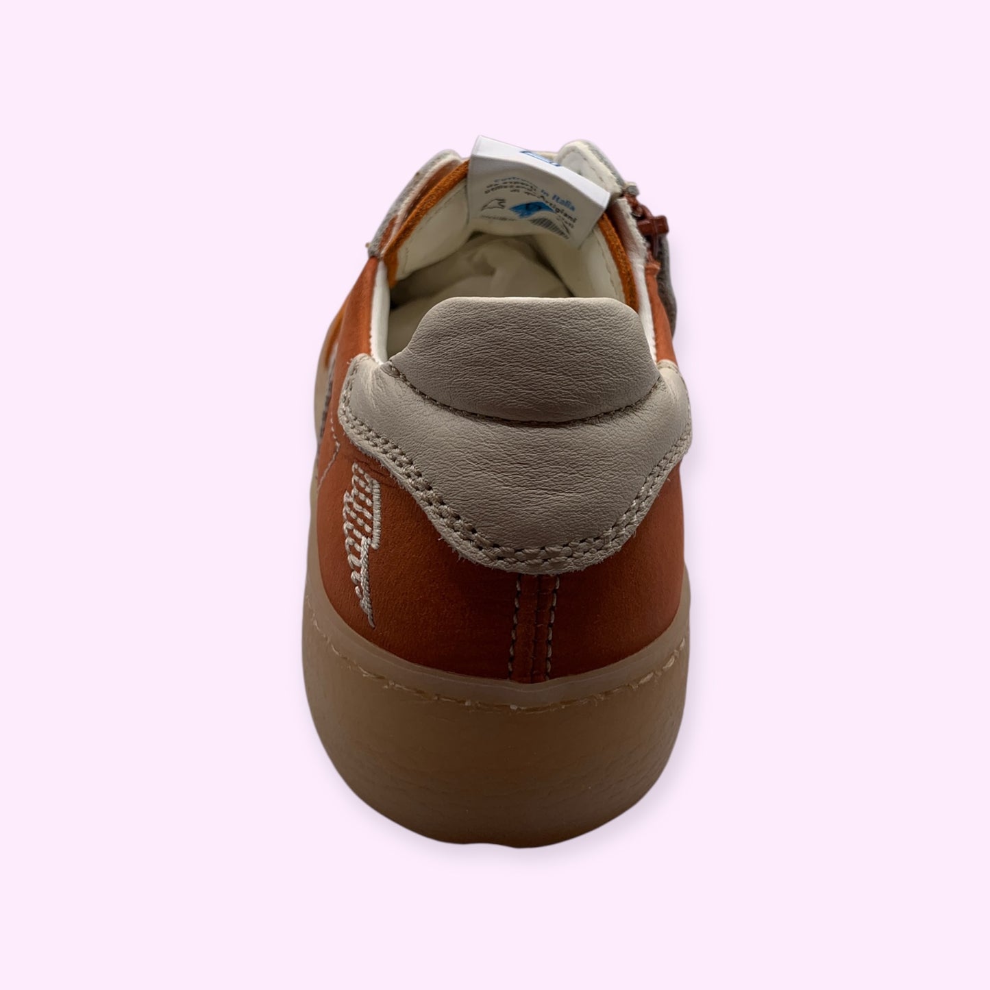 Ocra - sneaker oranje met rits