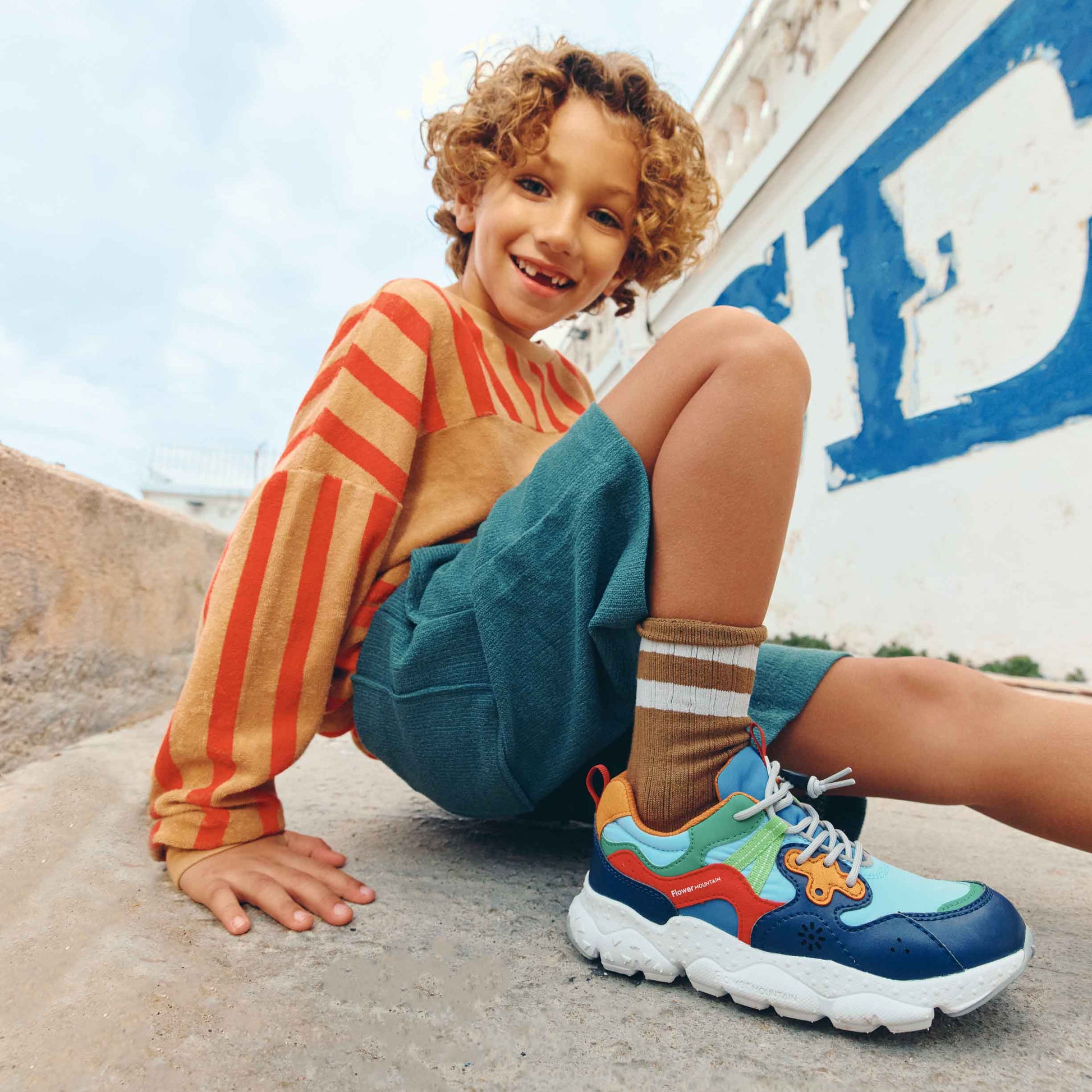 Flower Mountain Naturino sneaker navy